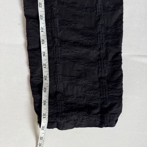 Johnny Was Cargo Multi Zipper Black Embroidered Pants Size 6 - Picture 8 of 9